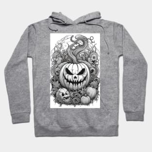 scary pumpkin with friends Hoodie